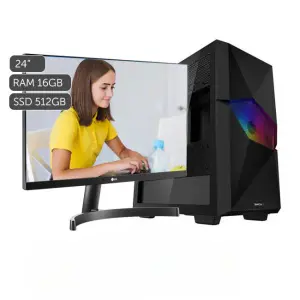 PC MAGIC Velocity, Intel Core i5-13500 Hasta 4.8 GHz, RAM 16GB, SSD 512GB, Monitor LED 23.8'' FHD a 100 Hz, Wi-Fi, Teclado y mouse