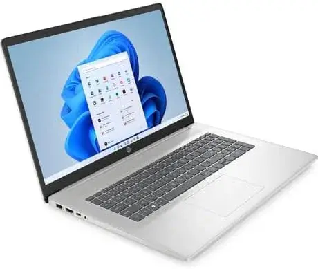 Laptop HP Essential 17-CN2083DX, Intel Core i3-1215U Hasta 4.4 GHz, RAM 8GB, SSD 256GB, LED 17" Full HD, Windows 11 Home